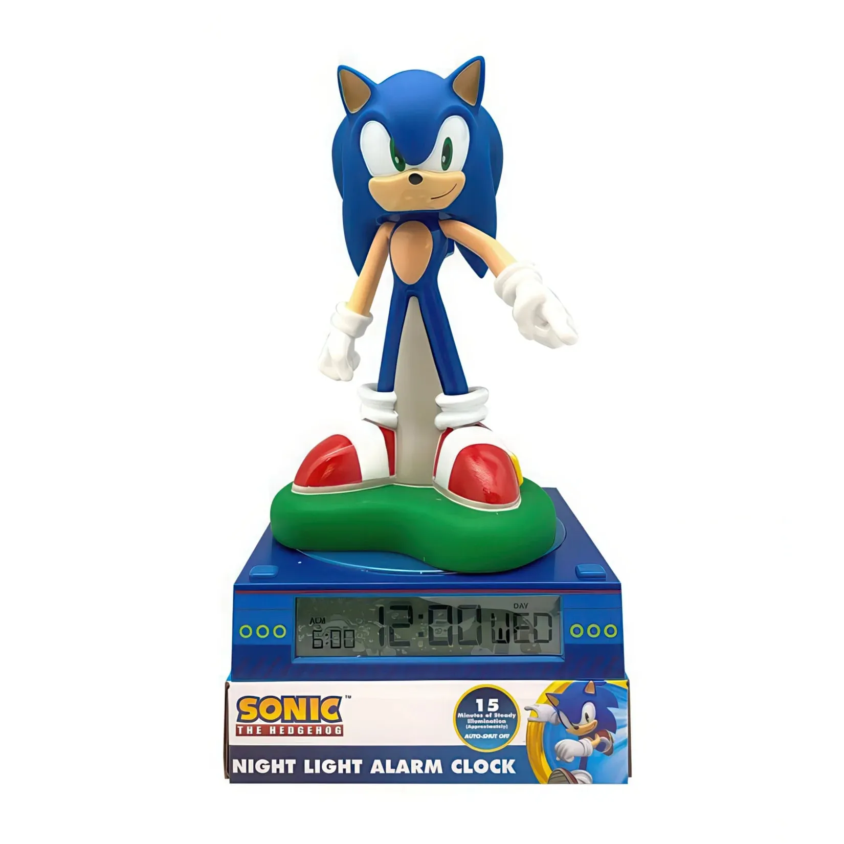 Collectible Figure Cartoon Figure Sonic The Hedgehog 3D Nightlight, Alarm Clock with Light