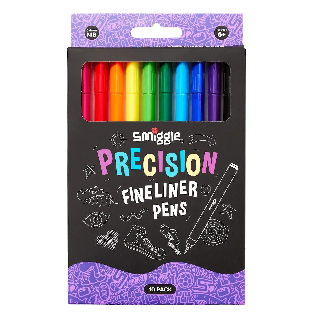 Mountain Animal SMIGGLE Precision Fineline Pen Pack X10