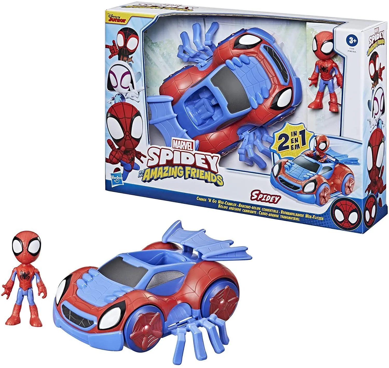 Artisan Partnership Nostalgic Toy Spidey and His Amazing Friends Change 'N Go Web-Crawler