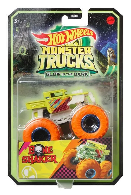 Hot Wheels Monster Trucks Glow in the Dark Truck - Assortment Epoxy Resin Game Merch
