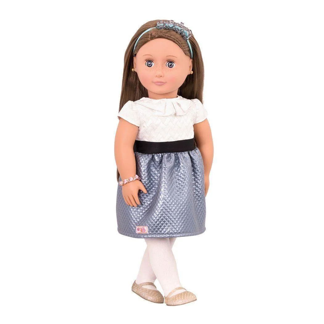 Our Generation BD31166 Aliane Doll 18-inch - True Gem Congratulations Present