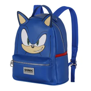 Independent Artist Robot Statue SONIC Blue Heady Backpack 29cm - Sonic Face