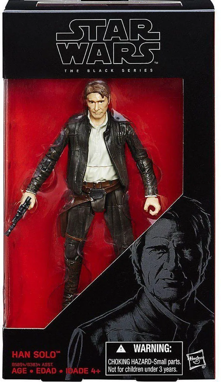 Collectible Statue Personalized Gift Star Wars The Force Awakens Black Series Han Solo Action Figure