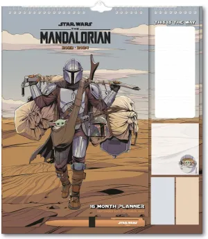 Star Wars The Mandalorian Wall Calendar 2024 Dining Table Digital Sculpt