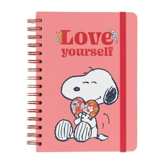 Sports Star Snoopy Love Yourself A5 Hardcover Notebook