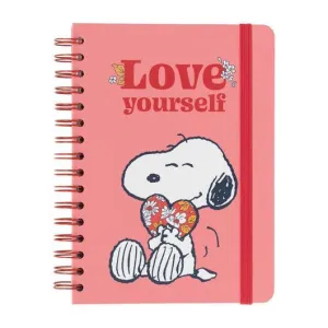 Sports Star Snoopy Love Yourself A5 Hardcover Notebook