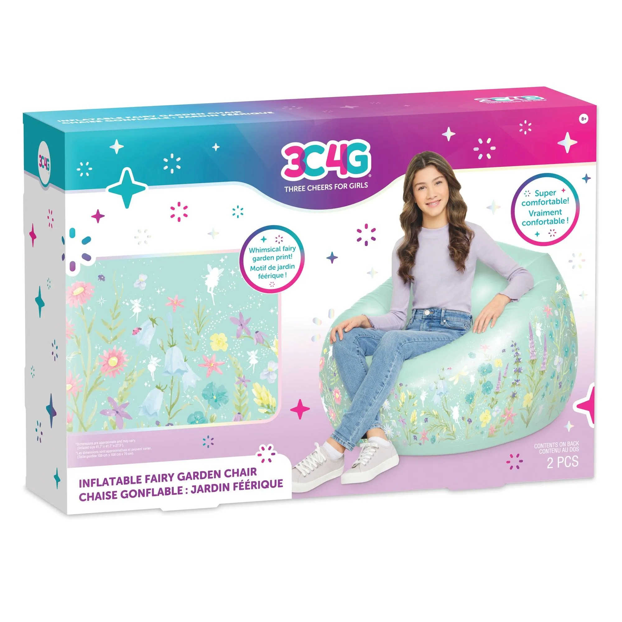 Make it Real 3C4G Fairy Garden Inflatable Chair Brand Advocate