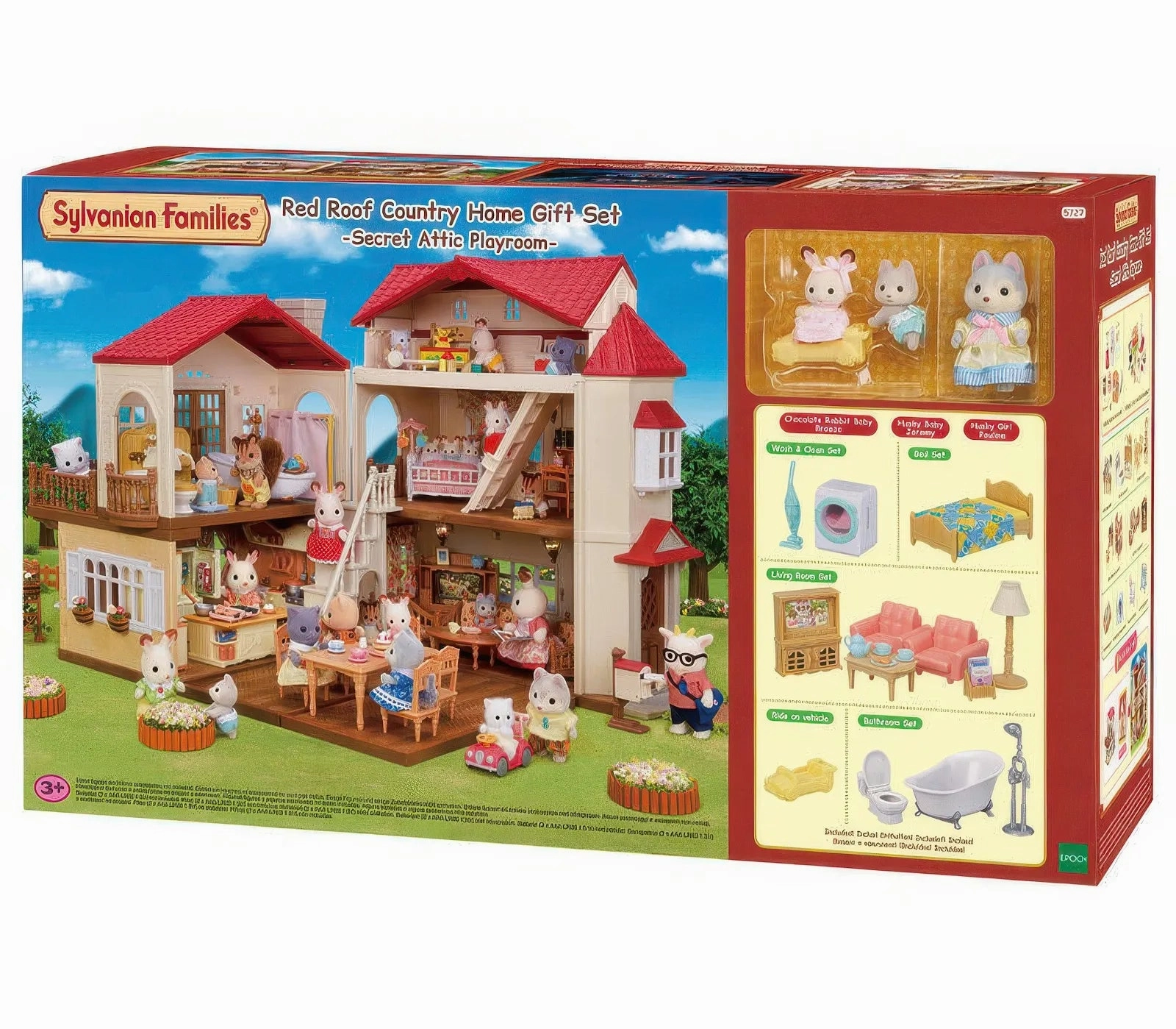 She Shed Sylvanian Families Red Roof Country Home Gift Set - Secret Attic Playroom