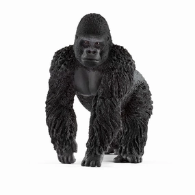 Silver Coated Schleich 14770 Gorilla Male Figure