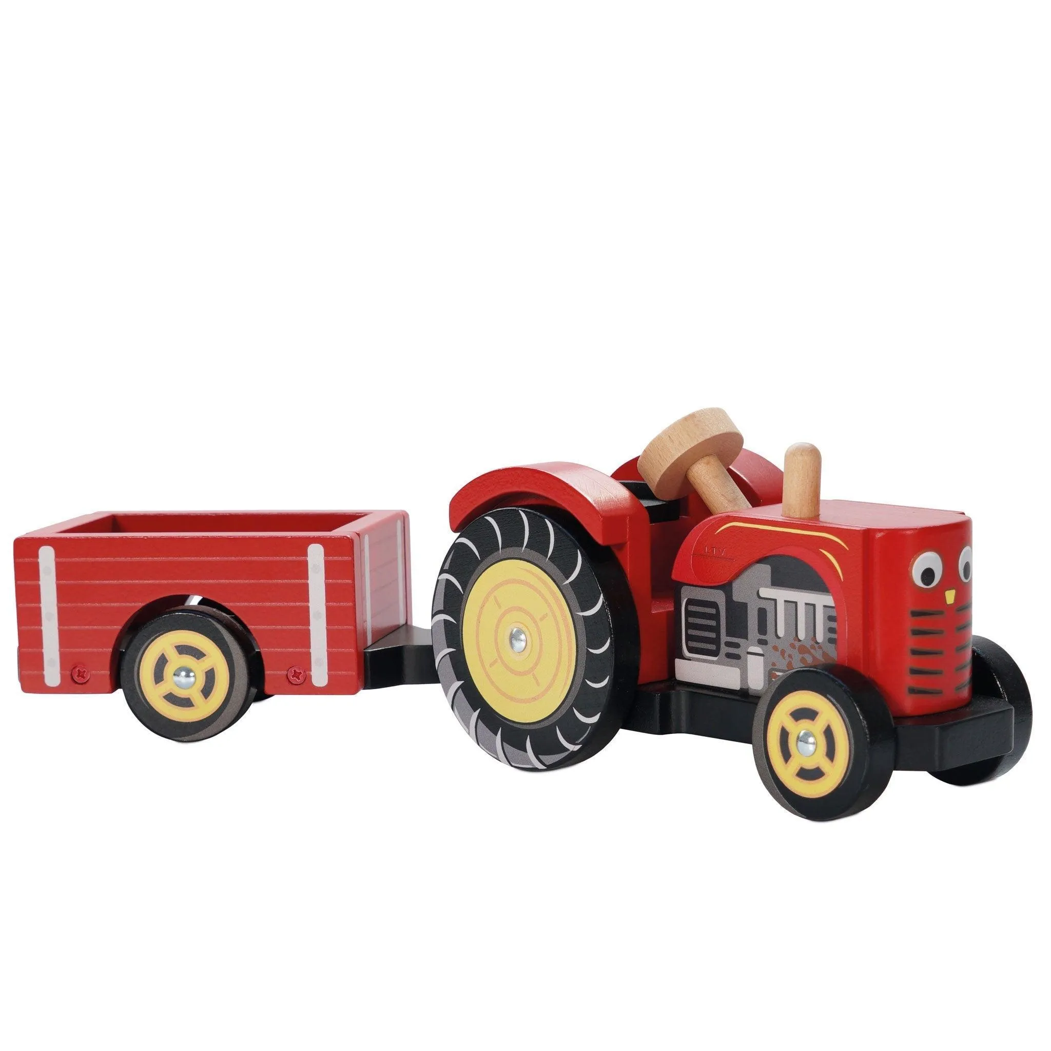 Art Replica Le Toy Van Red Wooden Tractor