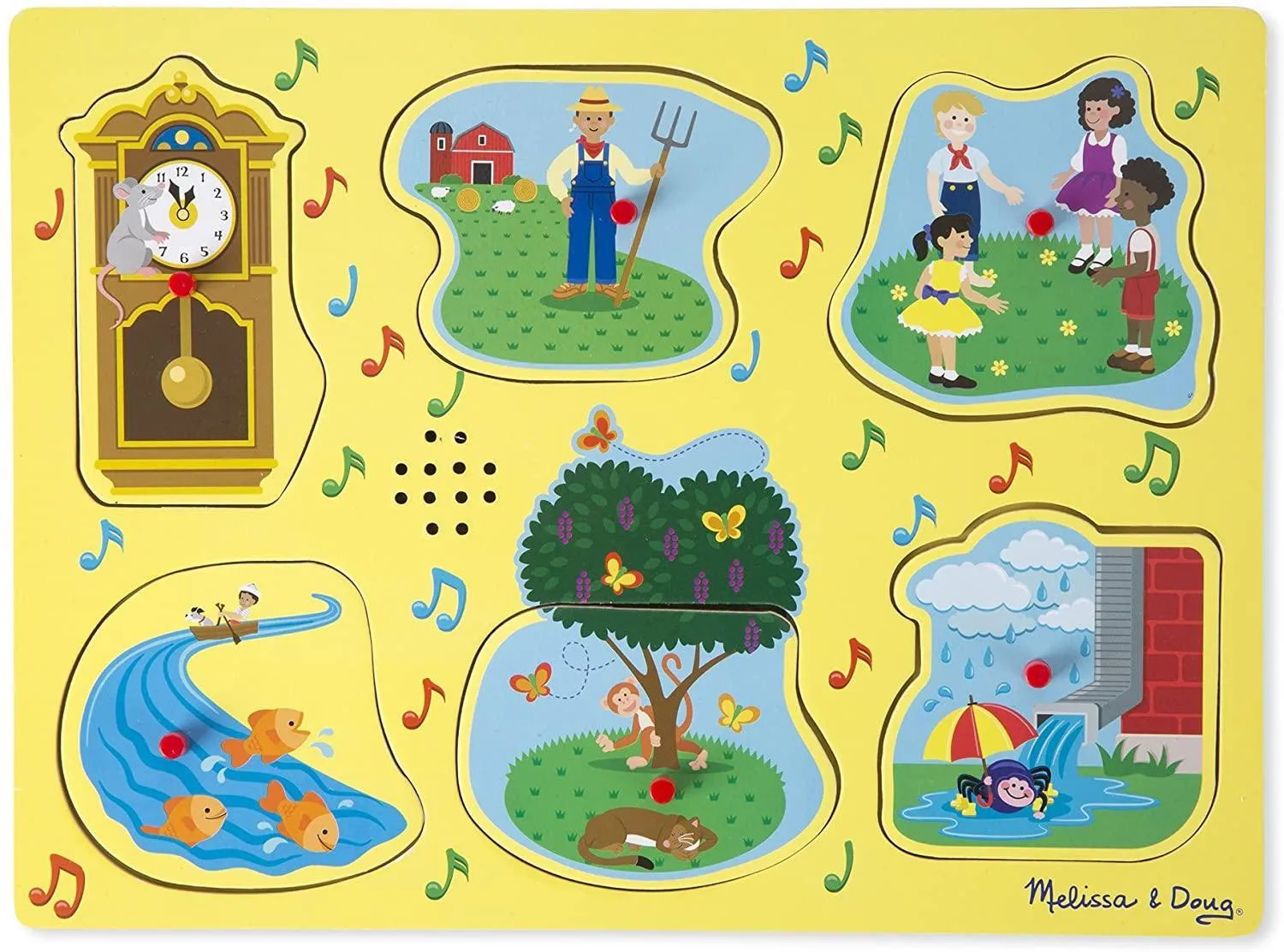 Melissa & Doug 10735 Sing-Along Nursery Rhymes Sound Puzzle - Yellow Cult Classic Magical Creature