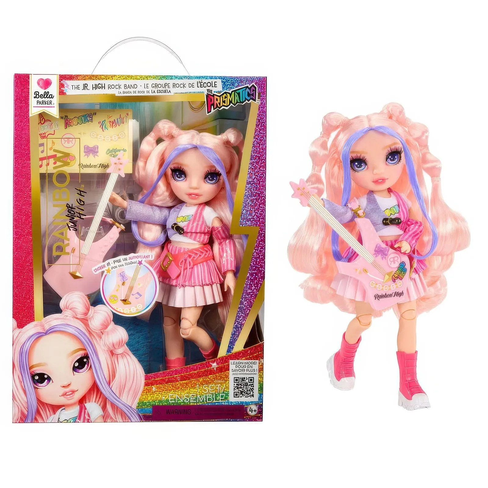 Luxury Gift Rainbow High Jr High Rock Band - Bella 23cm Fashion Doll