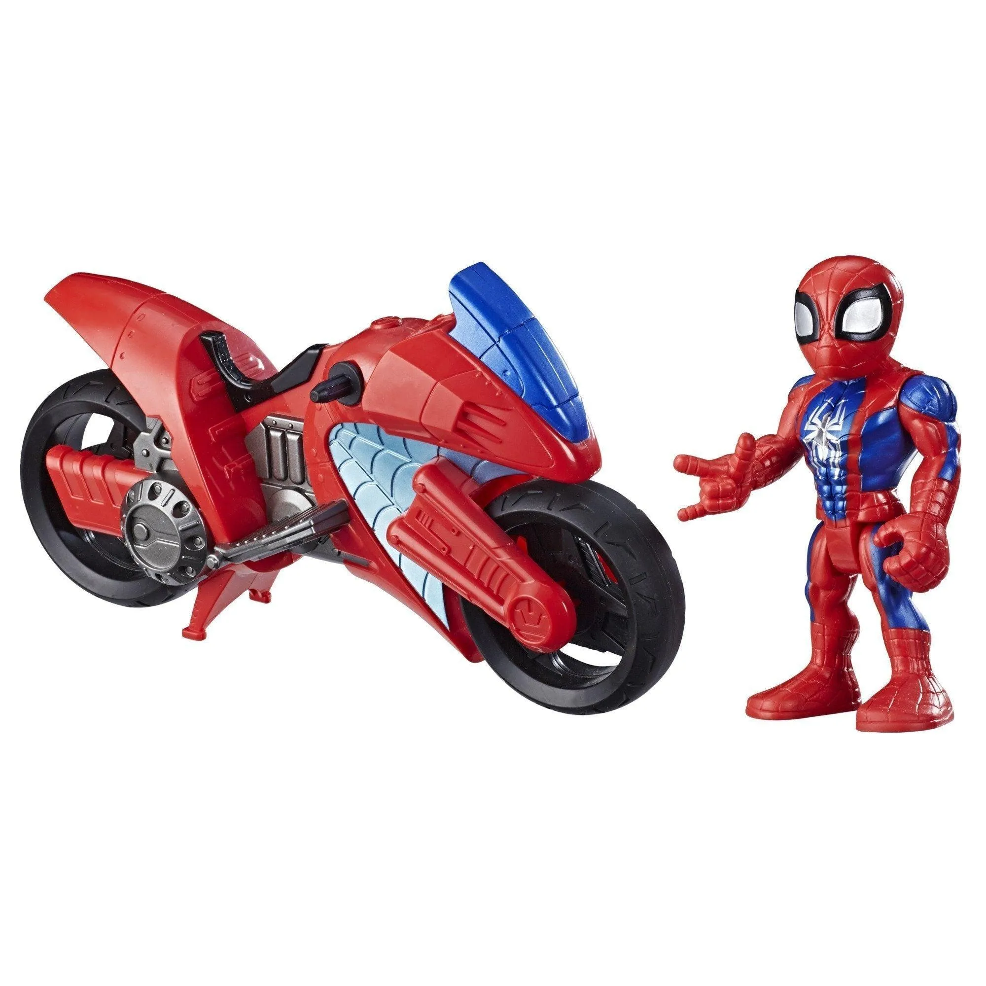 Chase Variant Super Hero Adventures Sha Mega Mini Motorcycle Spiderman