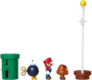 Cowboy Sculpture Blog Feature Super Mario Acorn Plains Diorama Figure Set
