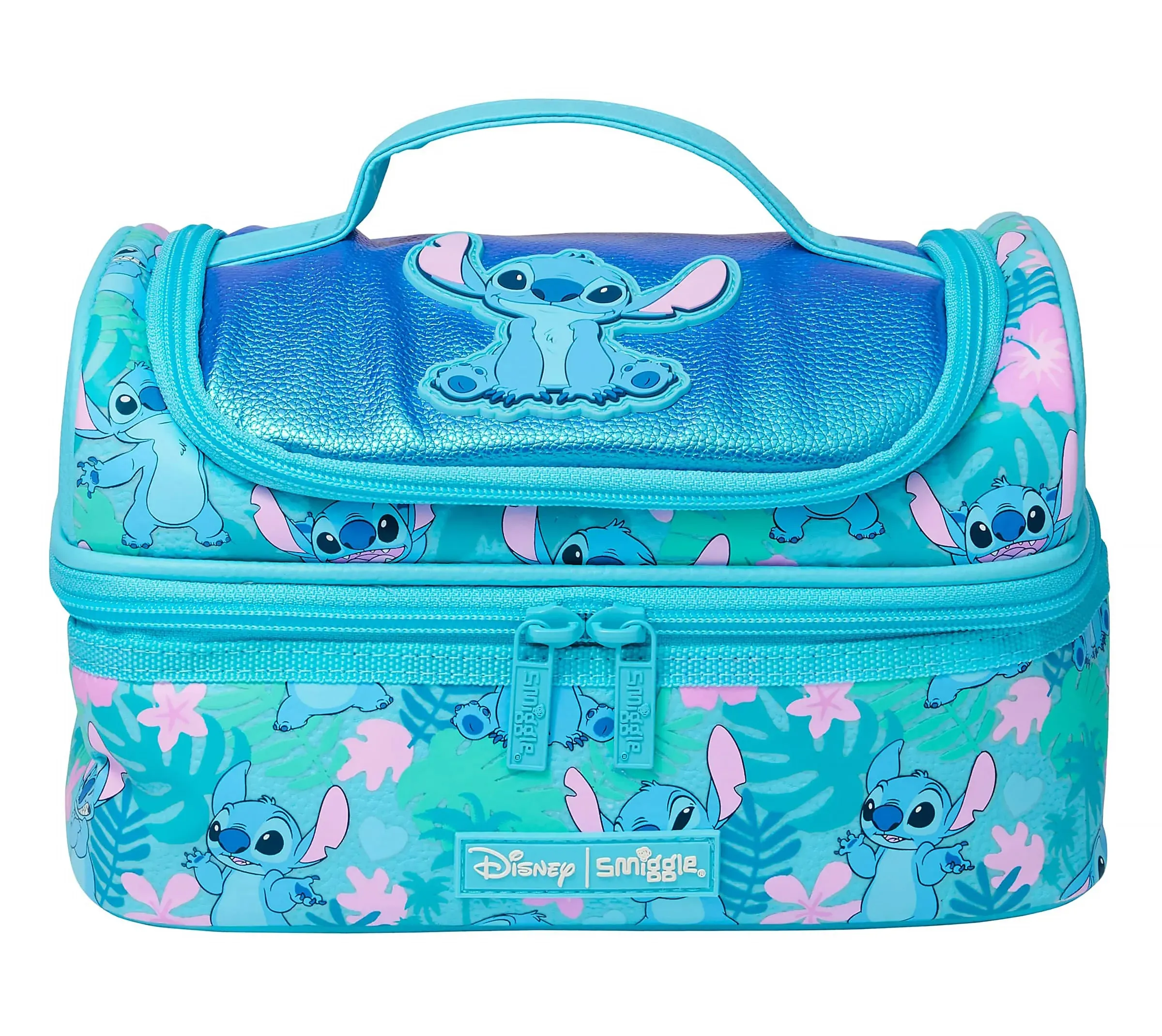 Classic Toy Cultural Heritage Smiggle Stitch Double Decker Lunchbox - Turquoise