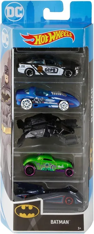 Premium Statue Museum Standard Hot Wheels Batman Set of 5 Diecast Cars