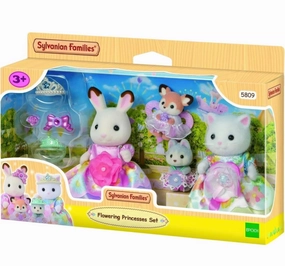 Studio Ghibli Felt Toy Sylvanian Families 5809 Princesses in Flowery Dresses