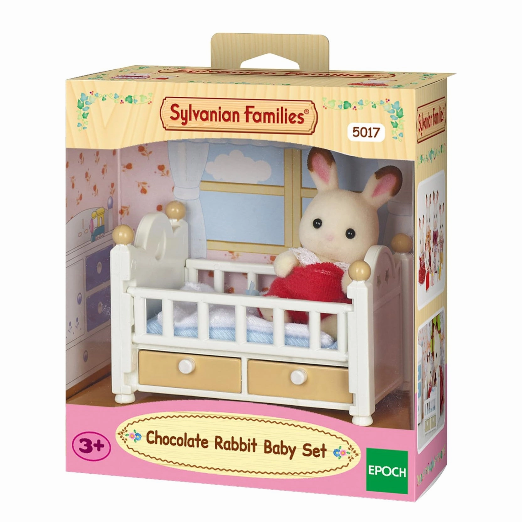 Seasonal Favorite Balcony Decoration Sylvanian Families Chocolate Rabbit Baby Set