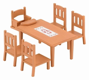 Desktop Toy Sylvanian Families Family Table & Chairs