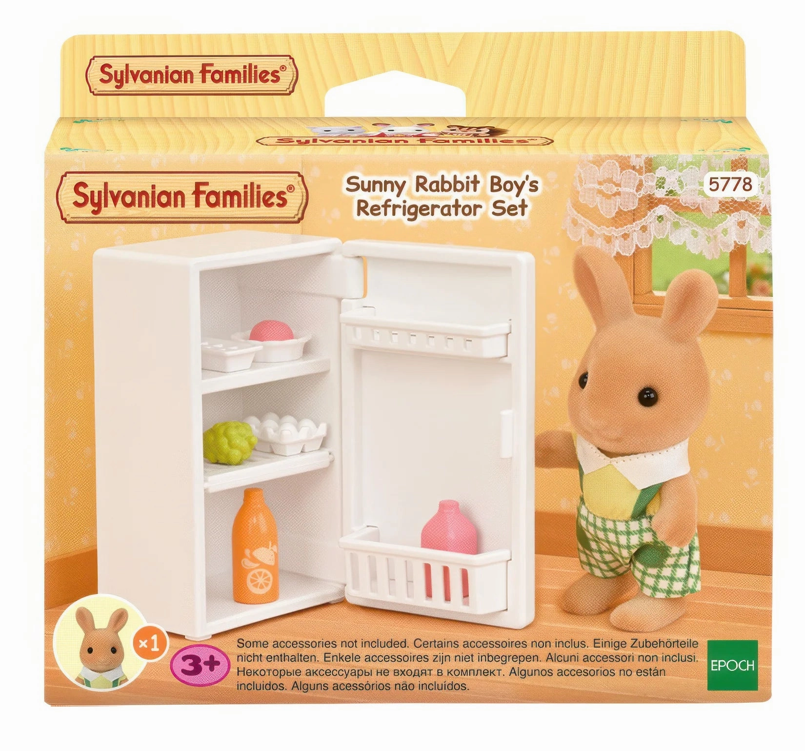 Sylvanian Families Sunny Rabbit Boy's Refrigerator Set Sculpture Reproduction
