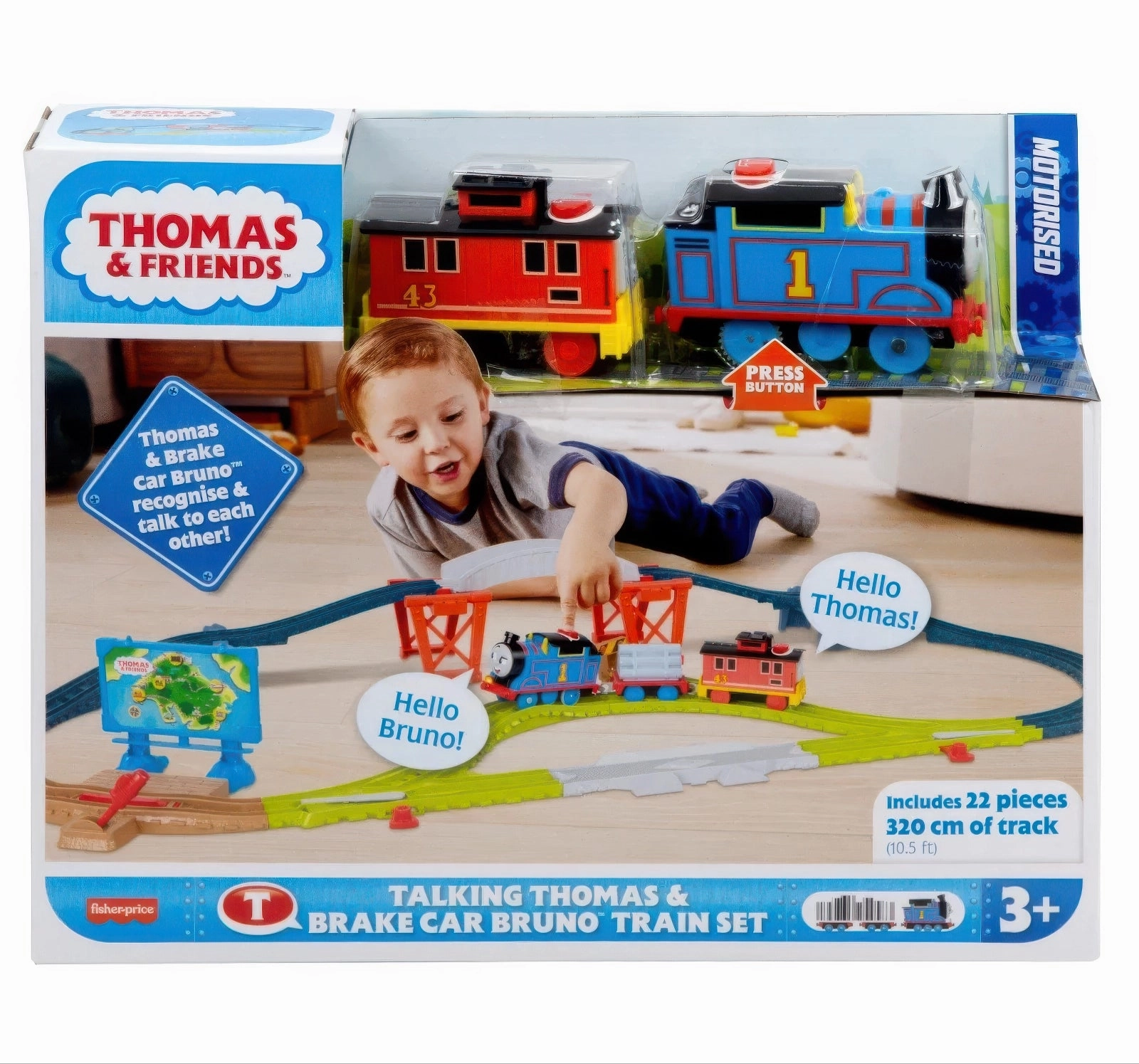Hobby Group Science Model Talking Thomas & Brake Car Bruno Train Set