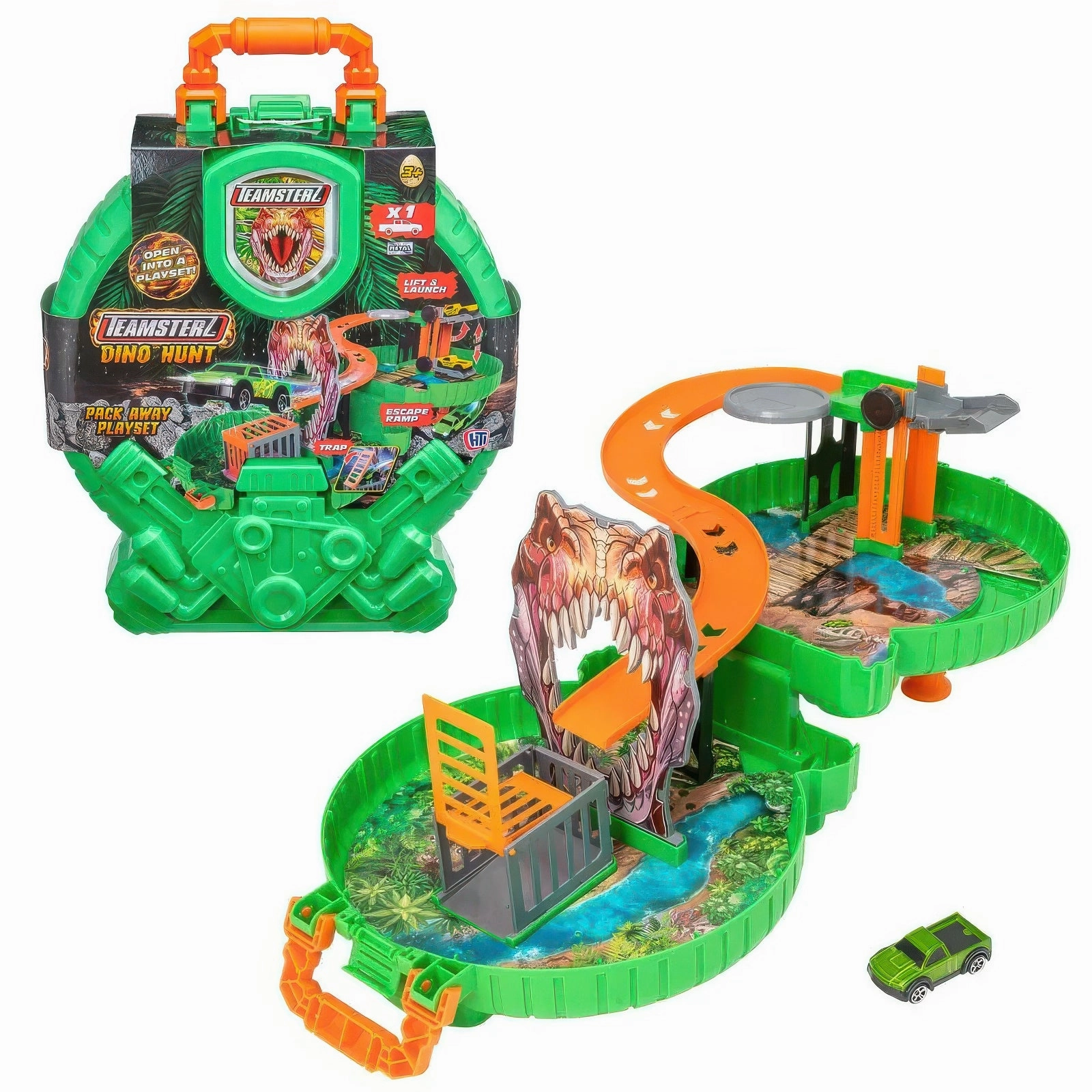 Teamsterz Dino Hunt Packaway Wheel Playset Trending Now