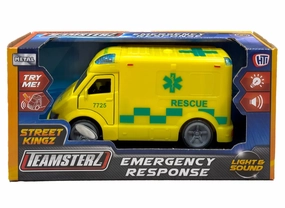 Full Set Collectors Hero TEAMSTERZ Emergency Response Ambulance with Lights & Sounds