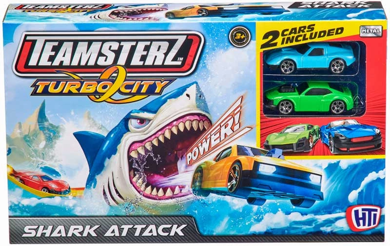 Teamsterz Speed City Dino Attack Racing Track Play Set Variant Cover Dinosaur Replica