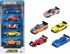International Icon Wood Carving Teamsterz Street Machines Diecast Cars 5-Pack - Assortment