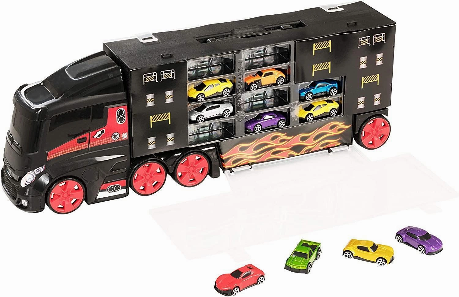Teamsterz Transporter Carry Case with 10 Cars Included Historical Leader Exclusive Outfit