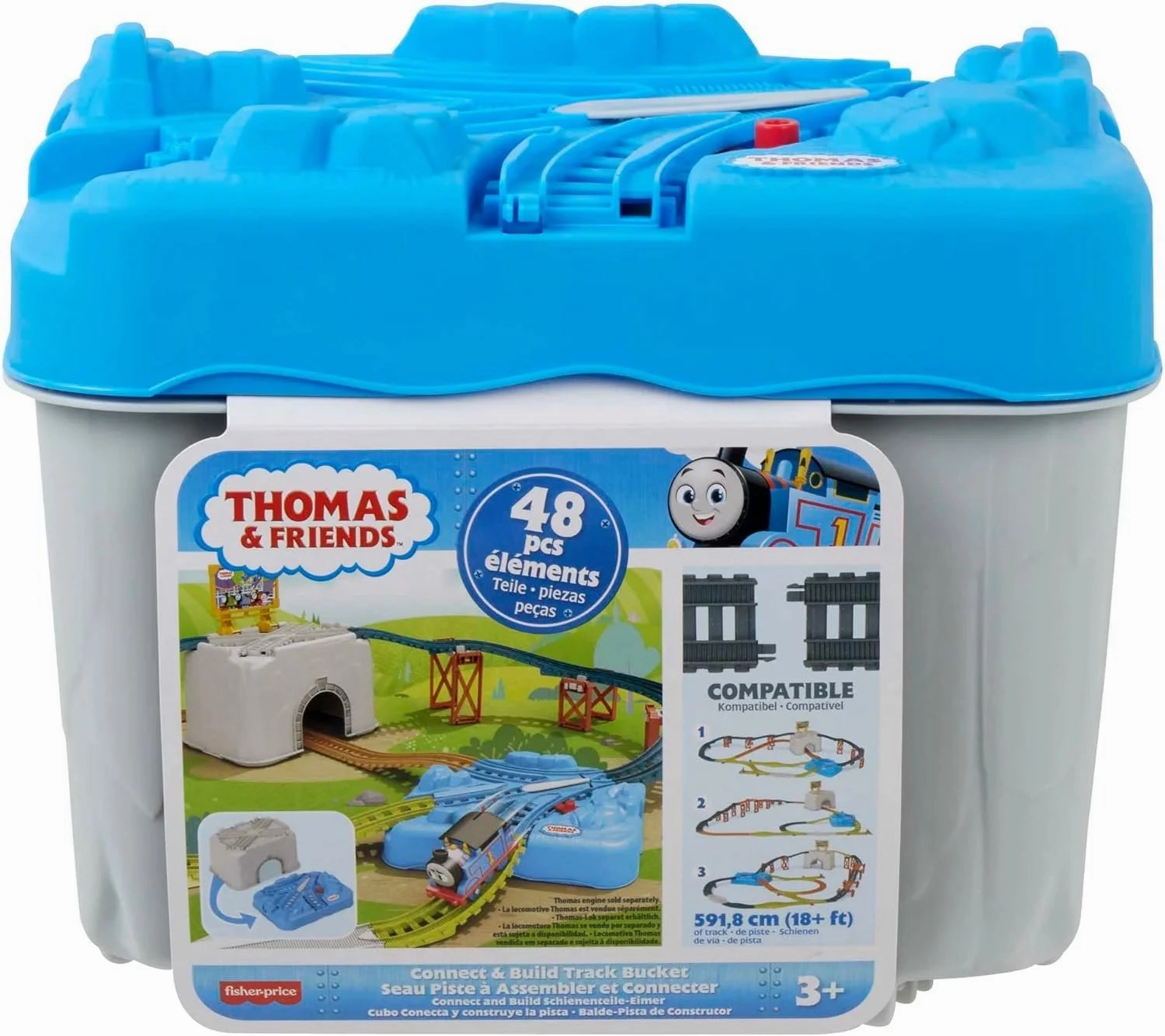 Thomas & Friends Connect and Build Track Bucket Flexible Figure Staircase Decor
