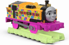 Thomas & Friends Fisher-Price TrackMaster, Motorized Hyper Glow Trains Shareable Content Entryway Accent