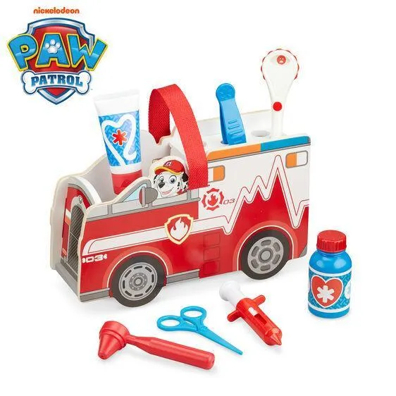 Melissa & Doug PAW Patrol Marshall's Wooden Rescue Caddy Art Exhibit