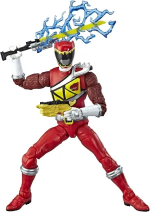 Power Rangers Lightning Collection 6-Inch Dino Charge Red Ranger Collectible Action Figure Fictional Hero