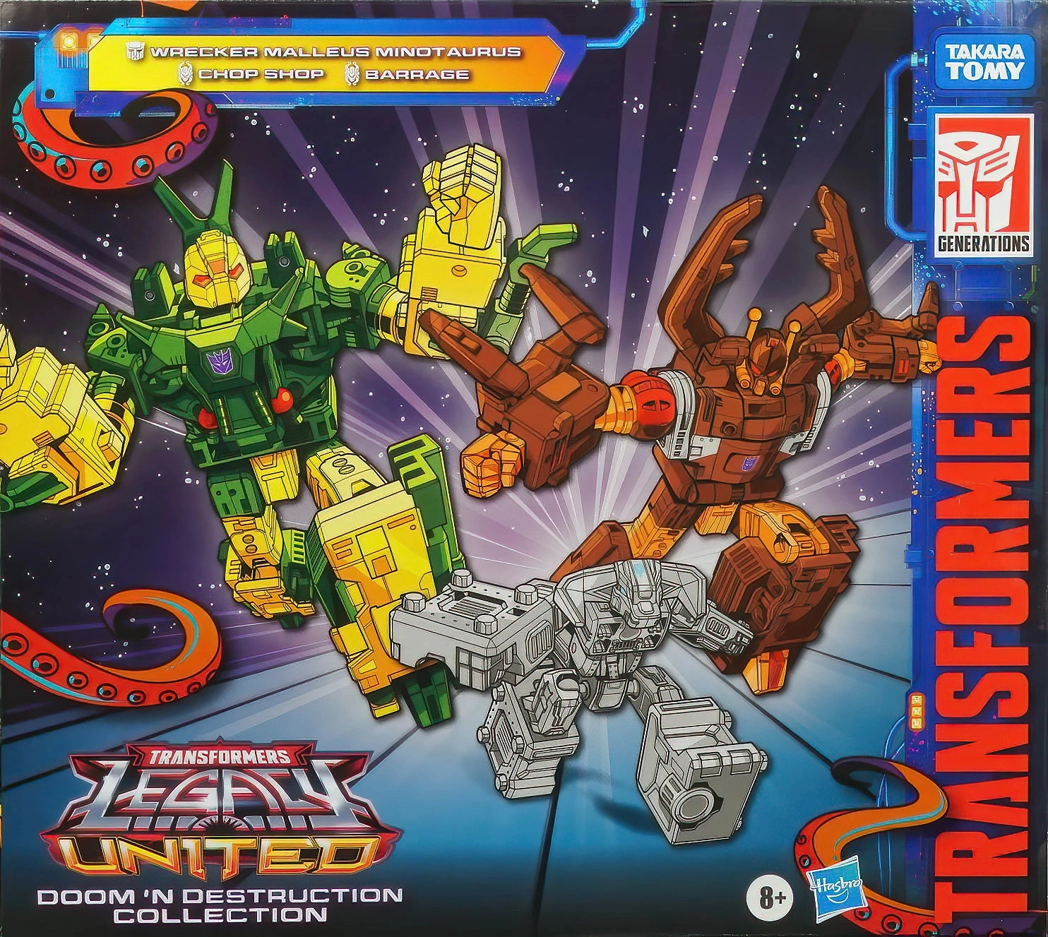 Cute Mascot PVC Figure Transformers Legacy United Doom N' Destruction Collection 3-Pack