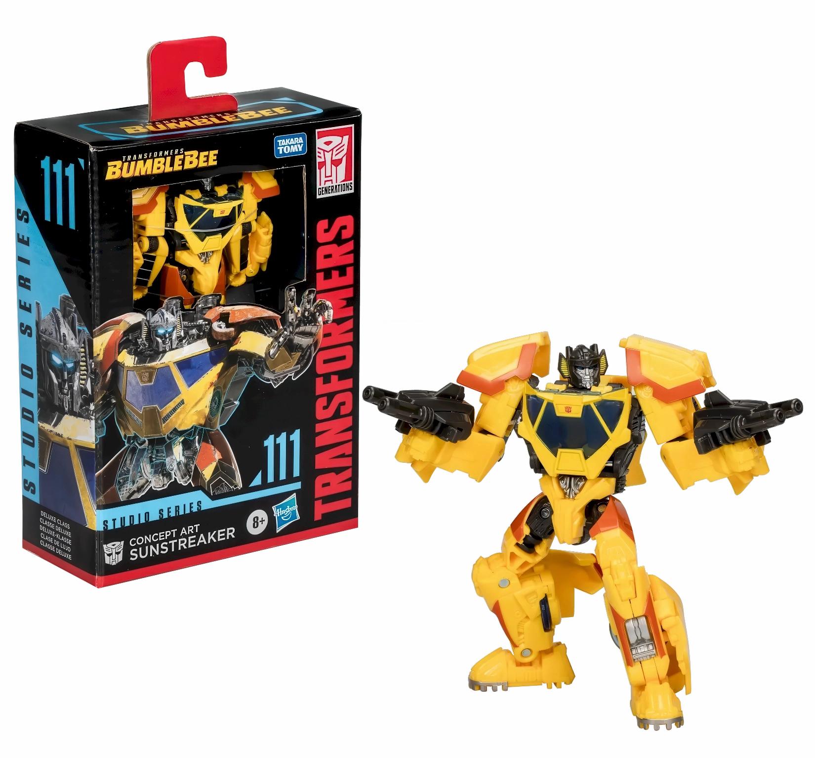 Transformers Studio Series Deluxe Transformers: Bumblebee 111 Concept Art Sunstreaker 11.4 cm Anime Figure Heroic Statue