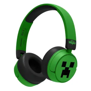 YouTube Background Vintage Theme Minecraft-themed Bluetooth Kids Headphones