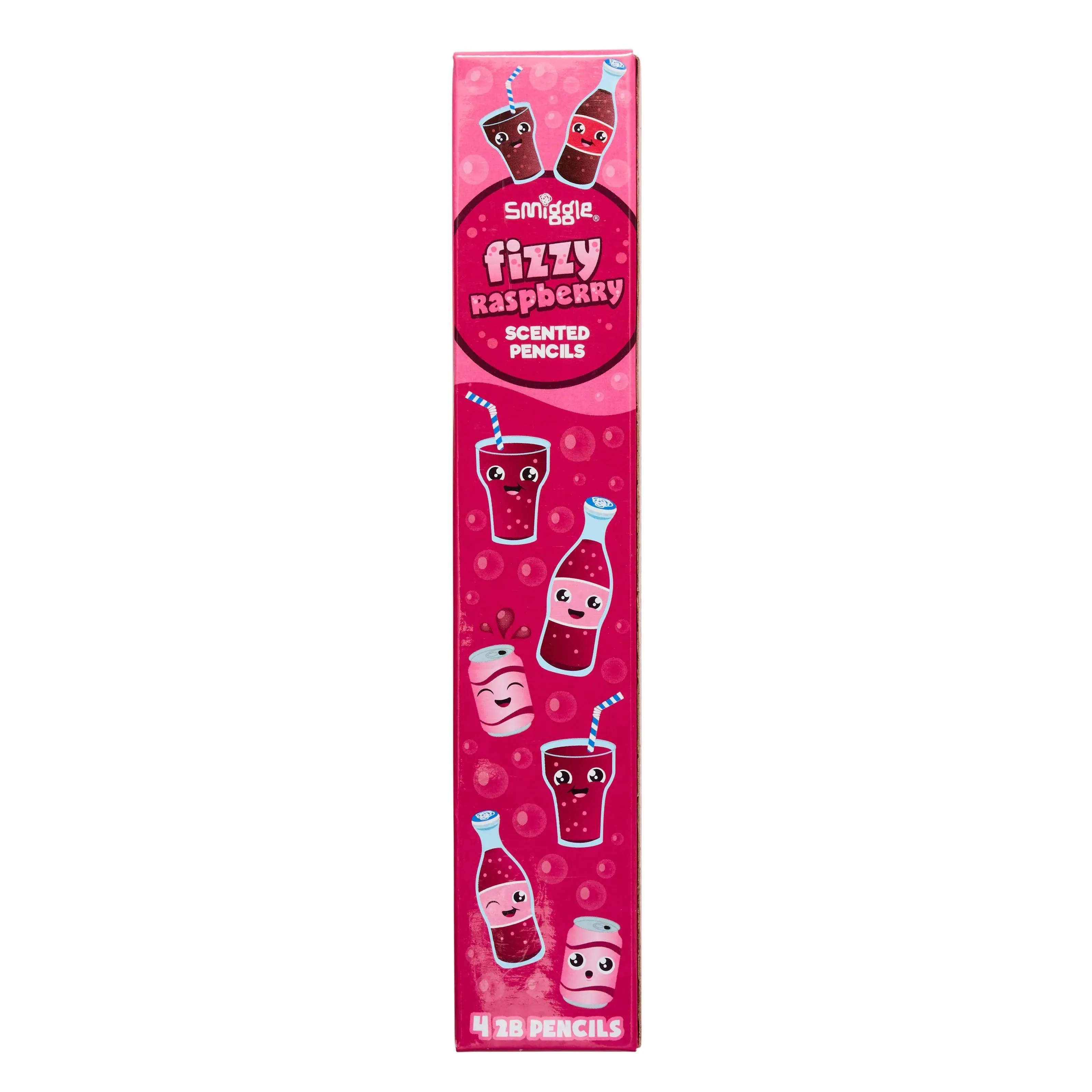 SMIGGLE Scented Pencil Pack X4 - Fizzy Raspberry Secondary Market Chibi Toy