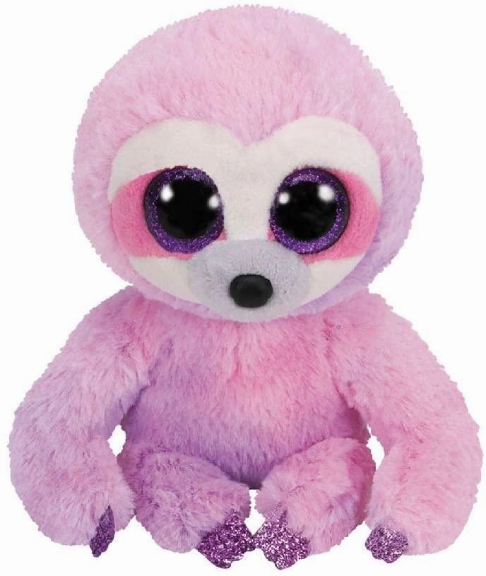 Ty 36287 Beanie Boos Dreamy Sloth Plush 15cm - Purple Superhero Statue