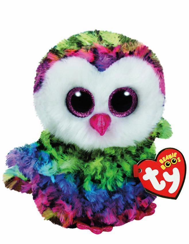 Ty Beanie Boo Owen Owl Plush 30cm Chibi Toy Collectors Statue