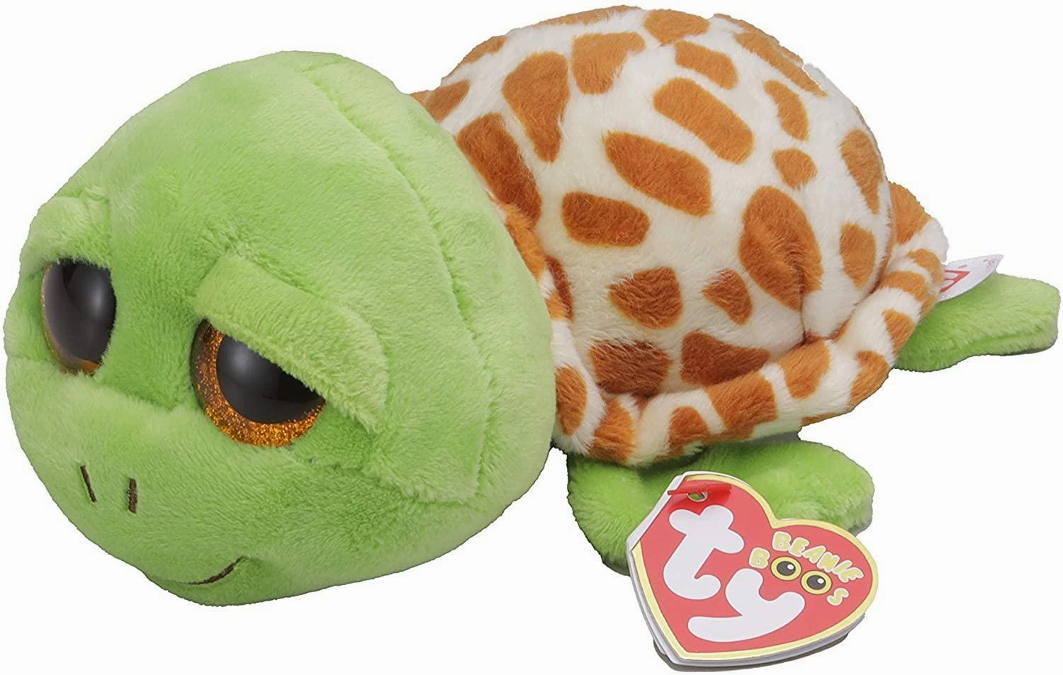 African Art Seasonal Rotation Ty Beanie Boo Zippy Green Turtle Plush 15cm