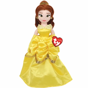 Ty Disney Princess Belle 15cm Soft Toy Blue Ribbon