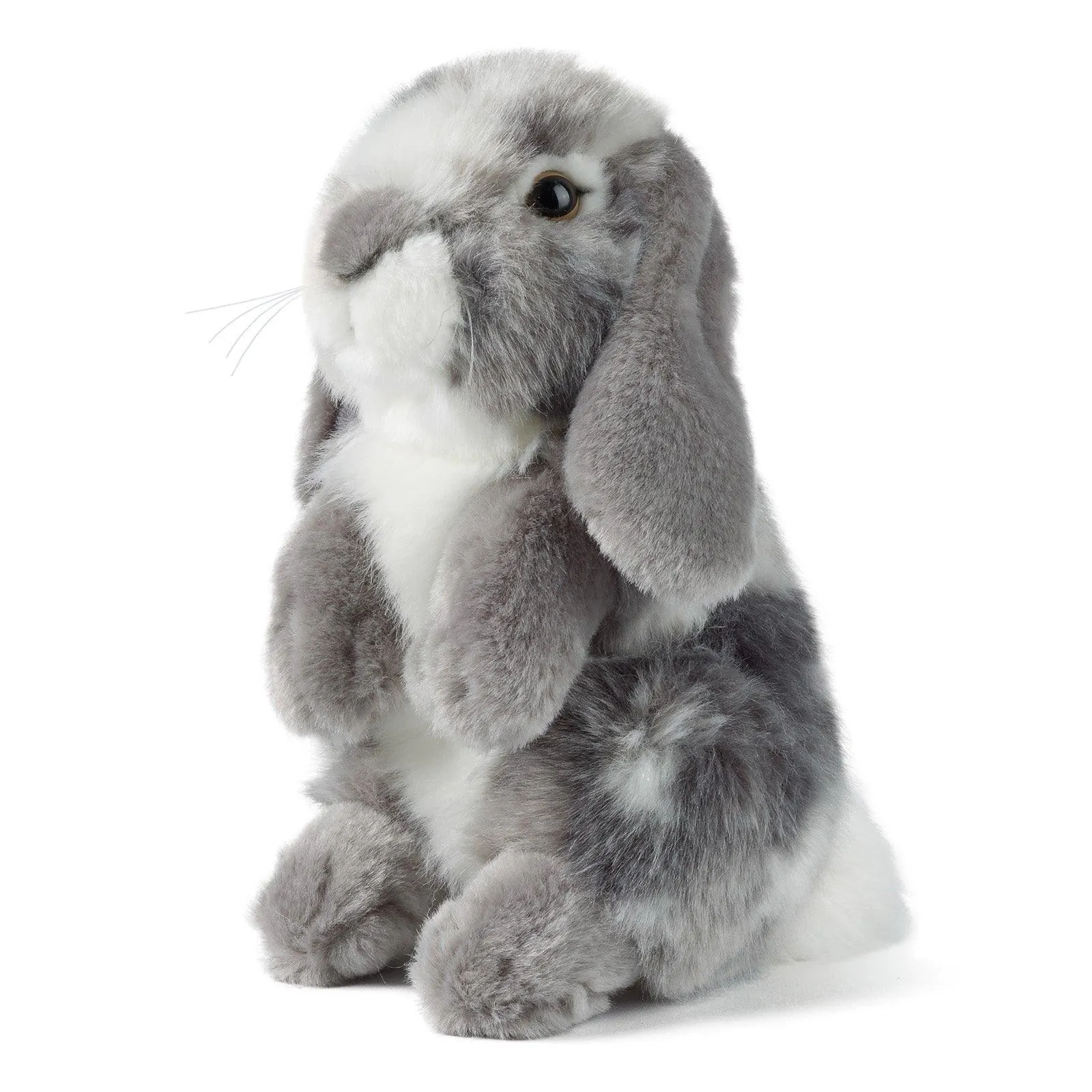 Standing Model Full Set LIVING NATURE Grey Sitting Lop Eared Rabbit AN345G Soft Toy