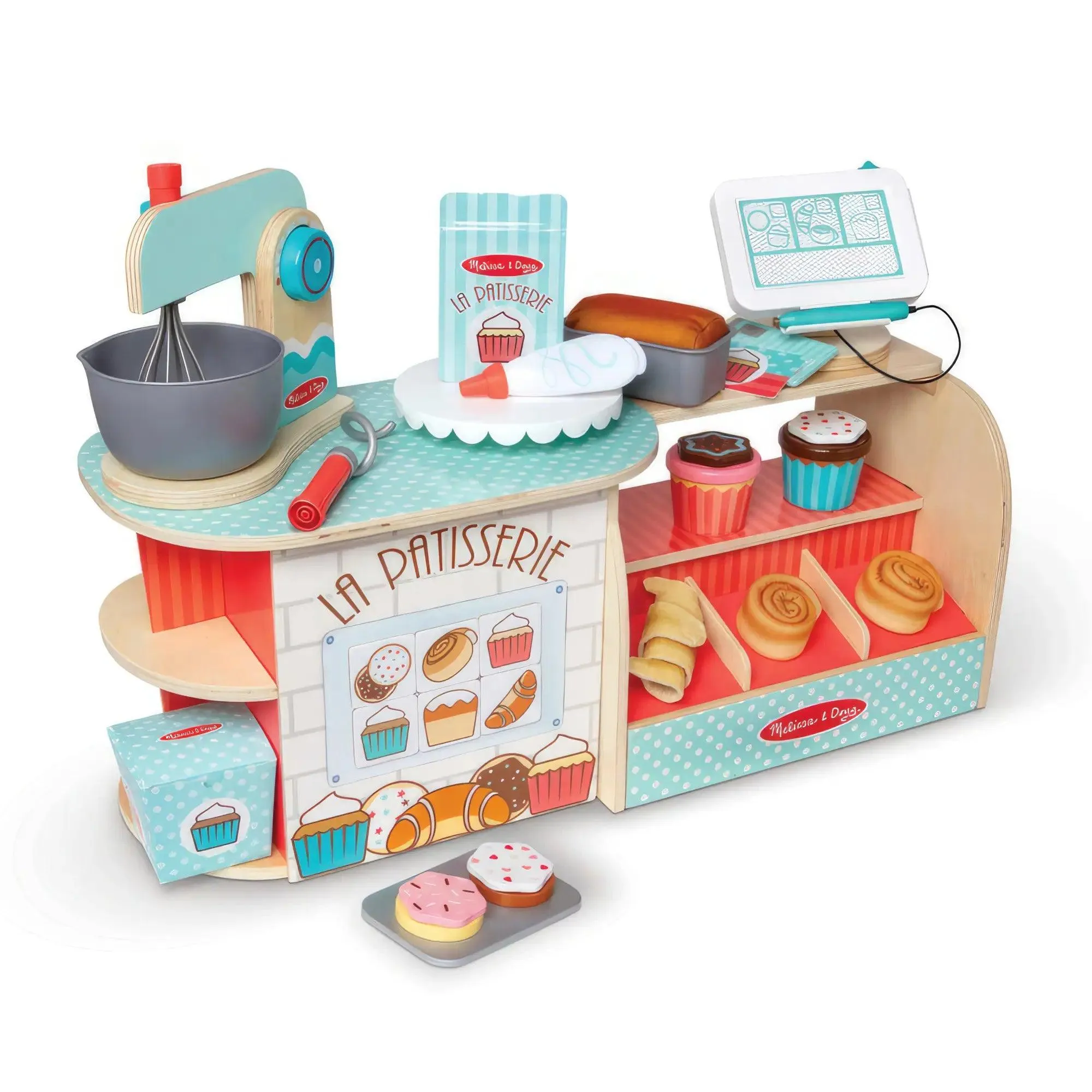 Melissa & Doug 30603 La Patisserie Bakery Counter Play Set Ship Figure Plastic Model