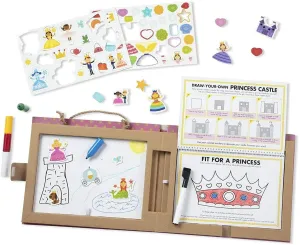 Melissa & Doug 41322 Reusable Drawing And Magnet Kit - Princess Display Replica