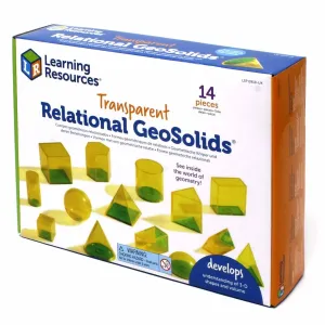 Learning Resources Relational GeoSolids 3D Maths Classroom Resource Farm Animal Display Piece
