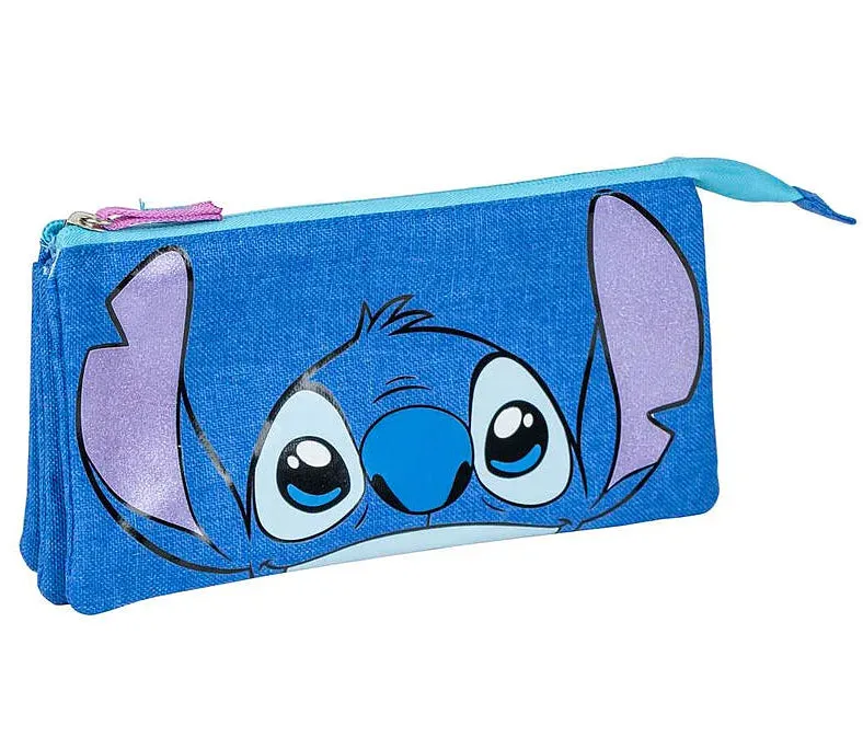 Vibrant Colors Disney Stitch Triple Pencil Case