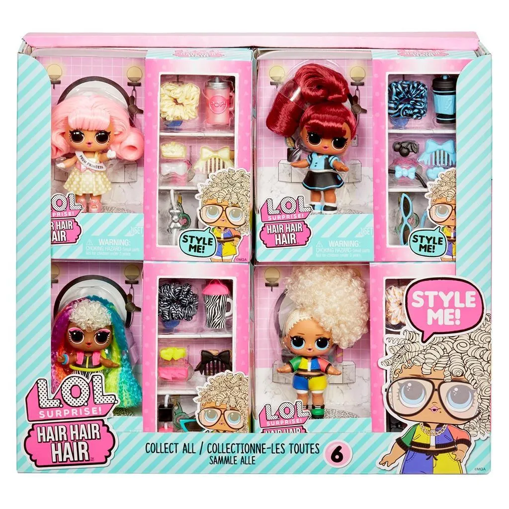 L.O.L. Surprise! Hair Hair Hair Dolls with 10 Surprises Science Model