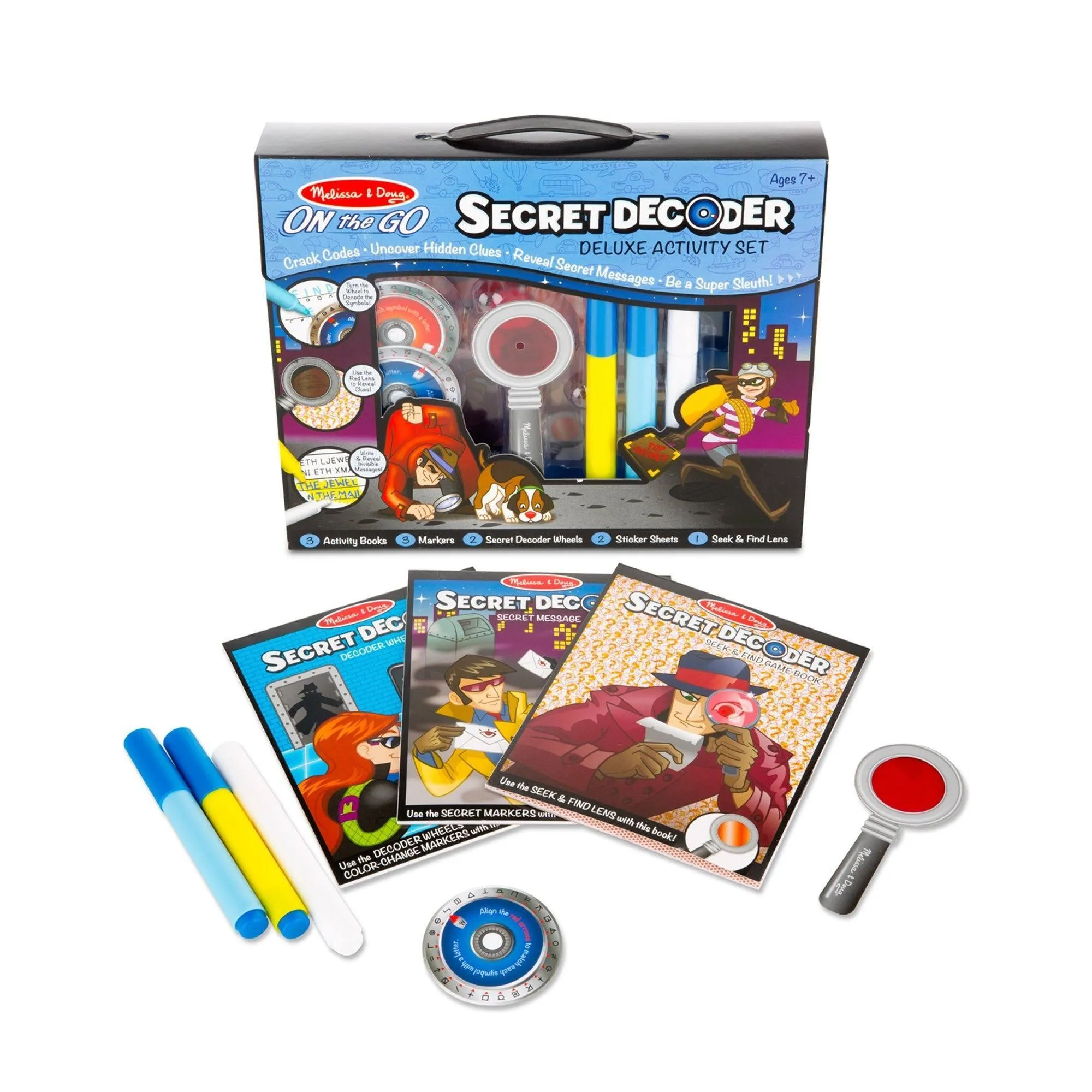Melissa & Doug 15238 Secret Decoder Deluxe Activity Set - On the Go Diorama Accent