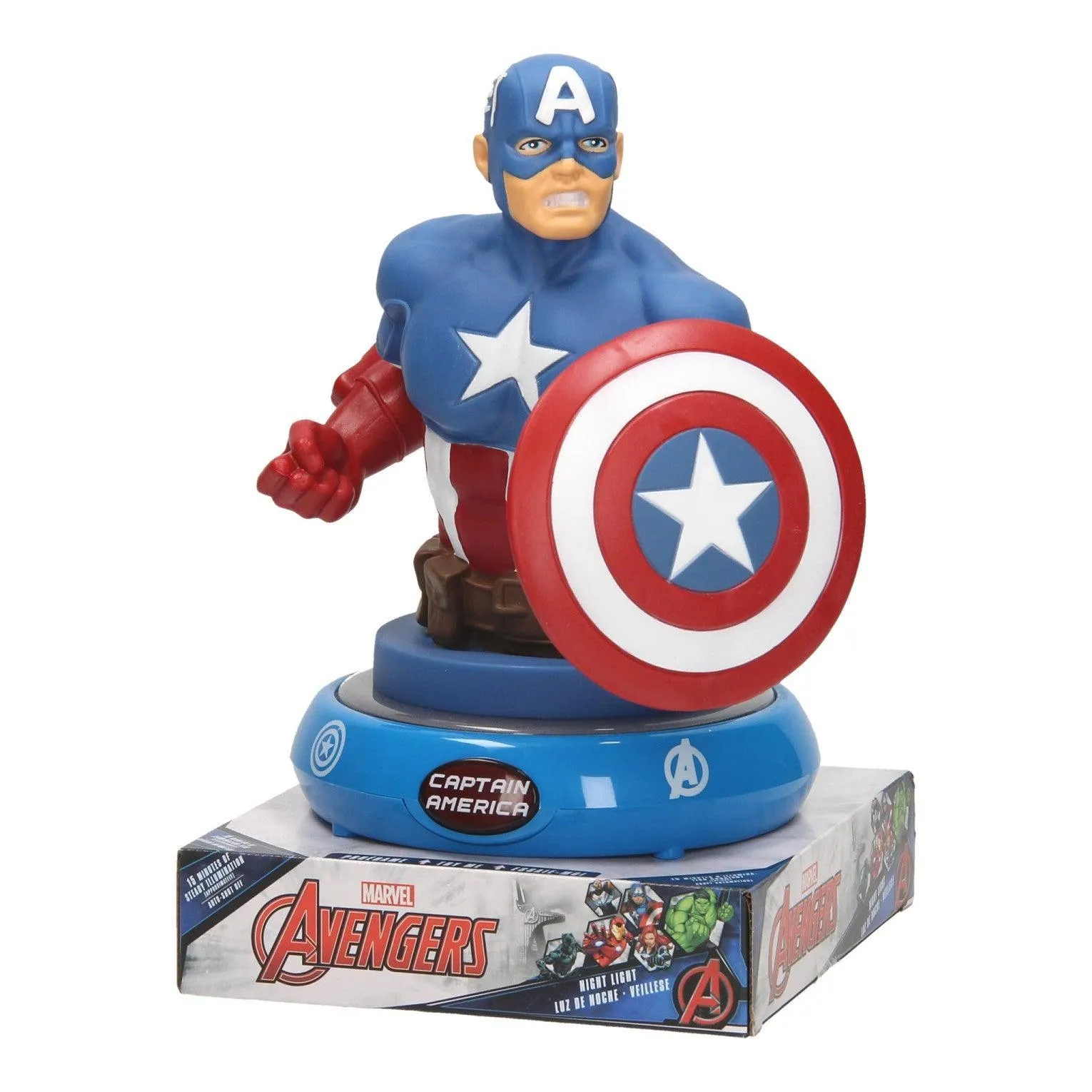 Captain America 3D Night Light Battle Reenactment Rare Edition